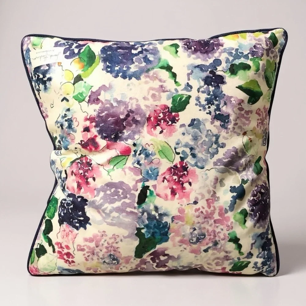 Anthropologie Sarah Hankinson “Pansies” Pillow
